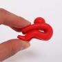 Pot Lid Holder Silicone Anti Overflow Spill Tool Pot Small Person Shape Bracket for Chopsticks Kitchenware Red (20)