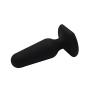 Toysdance 75*40mm Silicone Anal Plug For Adult Erotic Sex Toys 9204-black