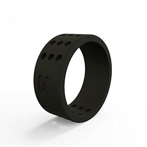 QALO Mens Functional Silicone Rings with Ring Storage Pouch, Perforated Classic & Q2X Collection