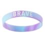 Juvale Inspirational Rubber Bracelets - 36-Pack Silicone Wristbands with 6 Positive Word Designs, Motivational Gifts, Party Favors for Kids, Teens, Adults