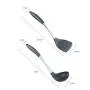 Li xin Non-Stick and Heat Resistant Utensils for Cooking, Stainless Steel Silicone Kitchenware Set 2-Piece Set, Anti-scalding Insulated Handle