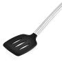 Silicone Kitchenware Set of 7 Cooking Tools Nonstick Cookware Set Including Turner Spaghetti Server Skimmer Serving Spoon Ladle Food Tong Whisk