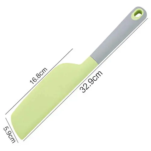 ZDM Professional Kitchenware Silicone Cream Butter Cake Spatula Mixing Batter Scraper Brush Butter Mixer Cake Brushes Baking Tool food grade