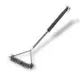 Hli-SHJHsmu 21-Inch 3-Sided Steel Wire Grill Brush Barbecue Cleaning Scraper Tool Grill Cleaning Brush Cleaning Brush Home Cleaning Kit