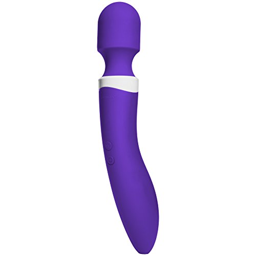 Doc Johnson iVibe Select - iWand - Luxurious Premium Silicone Warming and Vibrating Intimate Wand - Warms to 109 Degrees - 7 Powerful Vibration Patterns - USB Rechargeable - Purple