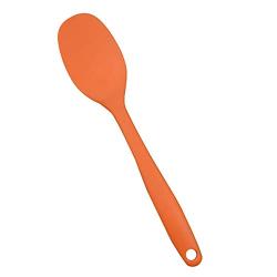 KBWL Spatula Soup Spoon Kitchenware Silicone Kitchen Bakeware Utensil Spoons And Scoop Cooking Tools Silicone Spoon 21 cm Orange