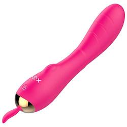 Beginners USB Electric Toy for Women Quiet Powerful Strong Suction with Silicone 7 Multispeed Vǐberate Toys Mini Vǐbrant Toy for Women (Color : Red)