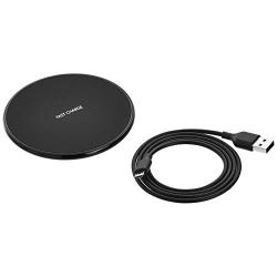 AmazonBasics 10W Qi Certified Fast Charging Wireless Pad - Black