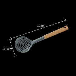 Nolvalz - Cooking Tool Sets - Nylon 7 Piece Premium Cooking Utensils Set With Natural Bamboo Handles And Gadget - Sets Tool Cooking Cooking Tool Sets Kitchen Bamboo Kitchenware Donkey Pendant Utensi