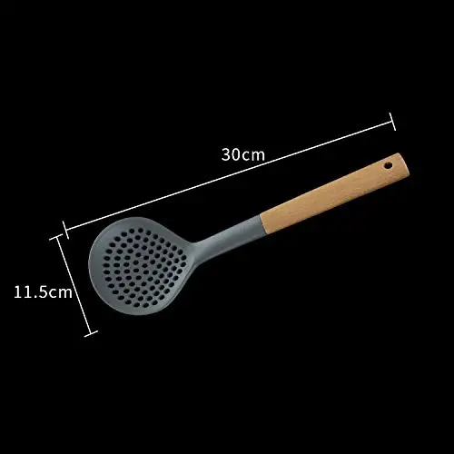 Nolvalz - Cooking Tool Sets - Nylon 7 Piece Premium Cooking Utensils Set With Natural Bamboo Handles And Gadget - Sets Tool Cooking Cooking Tool Sets Kitchen Bamboo Kitchenware Donkey Pendant Utensi