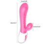 O-GAME Waterproof Rabbit G-S Vibrantor C-t Rechargable Stimulation Silicone Toy with 10 Vibraration Modes Quiet Dual Motor for Women Couples
