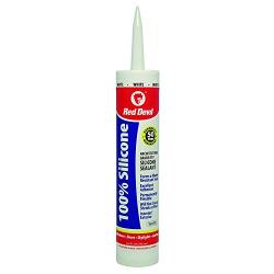 Red Devil 081612 Architectural Grade 50 Year 100% Silicone Sealant, White, 9.8 oz Cartridge, Case of 12