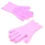 Dish Washer Gloves, Magic Saksak Silicone Cleaning Gloves, Reusable Silicone Heat Resistant Gloves for Dust Wiping, Scrubbing Kitchenware, Toilet, Bathtub, Floors and Pet Hairs (Pink)