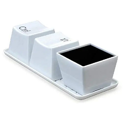 Drinkware & Tea Sets Mug & Electric Blenders - 3Pcs Keyboard Tea Cup Keypad Ctrl Del Alt Cup Coffee Mug - White - 3Pcs x Creative Block Silicone Kitchenware Set Note: 1.This product can not be