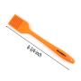 WARMBUY Set of 4 Silicone Pastry Basting Grill Barbecue Brush, Solid Core and Hygienic Solid Coating, Red, Blue, Orange, Green, 8-3/4 Inch Long