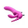 Strap U Regal Rider Vibrating Silicone Strapless Strap On Triple G Dildo