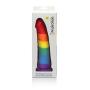 Pride Dildo - The 8" Silicone Rainbow Dildo With Suction Cup