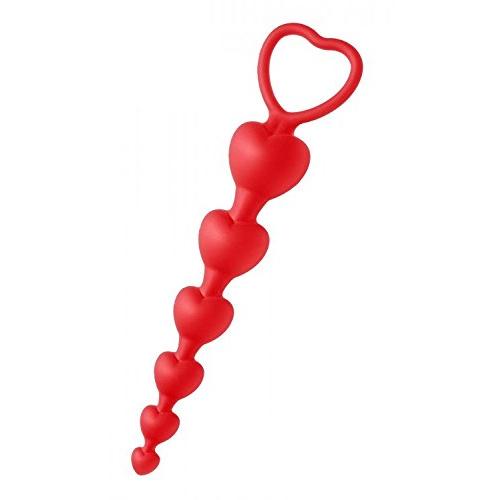 Frisky Sweet Heart Silicone Anal Beads