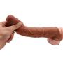 10 Inch FDA Privacy Silicone Penile Condom ZSHBM Expander Expands Male Chastity Toys Lengthen Cock Sleeves Dick Socks Coffee Color