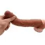 10 Inch FDA Privacy Silicone Penile Condom ZSHBM Expander Expands Male Chastity Toys Lengthen Cock Sleeves Dick Socks Coffee Color
