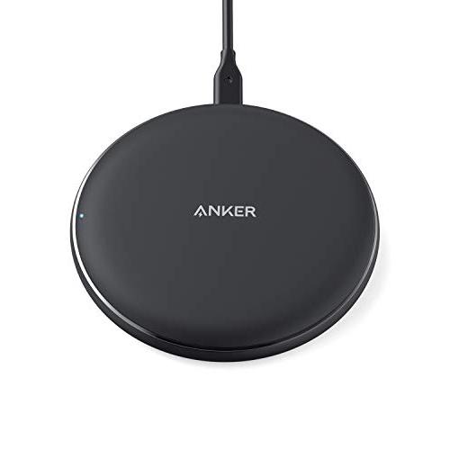 Anker Wireless Charger, Powerwave Pad Upgraded 10W Max, 7.5W for iPhone 11, Pro, Max, XS Max, XR, XS, X, 8, Plus, 10W Fast-Charging Galaxy S10 S9 S8, Note 10 Note 9 Note 8 (No AC Adapter)