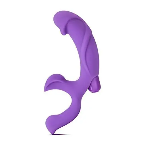 10 Vibrating Functions Powerful Stimulator - Clitoral G Spot and P Spot Stimulating Vibrator - Platinum Silicone - Sex Toy for Women - Sex Toys for Adults (Purple)