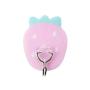 MOVEmen Hooks Cartoon Cute Wall Hook Seamless Reusable Scratch Wall Hook for Kitchen Bathroom Ceiling Storage Hook Jewelry Stand Towel Hook Kitchenware Storage Rack Drain Rack Keychain Hook (Pink)