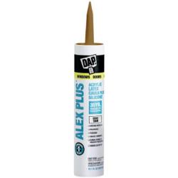 Dap 18122 Acrylic Latex Caulk with Silicone, 10.1-Ounce, Cedar Tan