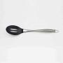 Hjyi Silicone Kitchen Utensils Set Food long handle silicone leakage more kitchenware non-stick pot special leakage more household high temperature (2 pieces set black and red)