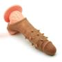 Silicone penile Condom Extender extends Male Chastity Toys and extends Reusable Condoms Discreet Packing