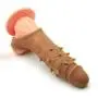 Silicone penile Condom Extender extends Male Chastity Toys and extends Reusable Condoms Discreet Packing