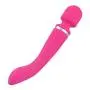 Wand Massager,Rechargeable Cordless Magic Vibrator Wand Clitoral Vibrator Stimulation with 20 Speeds Double End Vibrating Adult Sex Toys for Women Couples (Pink)