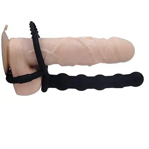 Silicone Double Penetration Rider Moving Massager Toy for Men and Women