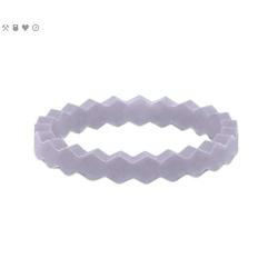 QALO Womens Thin Stackable Silicone Ring Collection