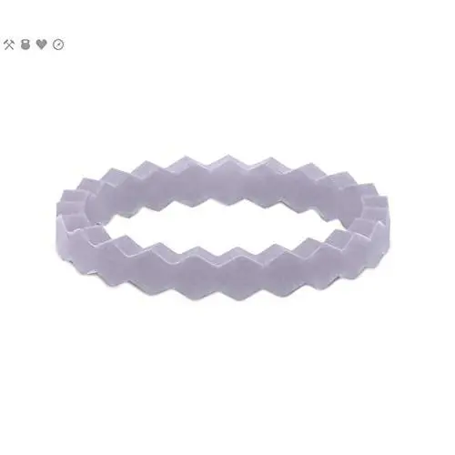 QALO Womens Thin Stackable Silicone Ring Collection