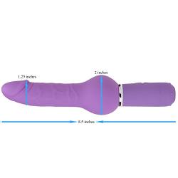 LILER Universal Vibrating Vibrator Dildo,10-Frequency Vibration Waterproof Silicone Vibrator Dildo with Vivid Prominent Veins for Women’s Masturbation and Massage, G-Spot Stimulation, 8.5 Inches Adult’s Sex Toy (Purple)