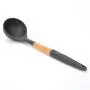 Non-Slip Cookware, Silicone Kitchenware Non-Stick Kitchen Cookware with Beech Handle - Soup Spoon
