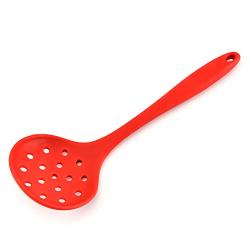 JunbosiKitchenware Silicone Kitchenware 3 Piece Set Cooking Spoon Shovel Fence Soup Spoon Nonstick Cookware Kitchenware,Red