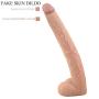 Beginner A?ā? Massager 15.5 Inch Dual Density Silicone Massage Hands-Free Womens Toys for Life-Like Experience (Flesh) Thrusting Plug