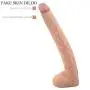 Beginner A?ā? Massager 15.5 Inch Dual Density Silicone Massage Hands-Free Womens Toys for Life-Like Experience (Flesh) Thrusting Plug