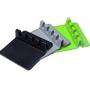 BESTONZON Kitchen Utensil Rest Mat Heat Resistant Ladle Fork Mat Silicone Spoon Rest Kitchenware Drying Mat (Green)