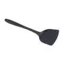 YouCY Long Handled Cooking Spatula Kitchen Baking Tool Shovel Silicone Kitchenware Heat Resistant Utensils For Nonstick Pan Egg Pancake,Black