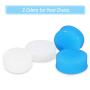 Heqishun 24 Pairs Soft Silicone Ear Plugs Putty Ear Plugs for Sleeping Swimming earplugs for Kids Adults, Transparent + Blue