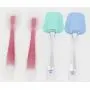Taousa 70273 Heat-resistant Flexible Silicone Shovel Spatula Kitchenware DIY Tools Accessories Large Size, Pack of 4