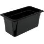 Carlisle 3066203 StorPlus Third Size Food Pan, Polycarbonate, 6" Deep, Black