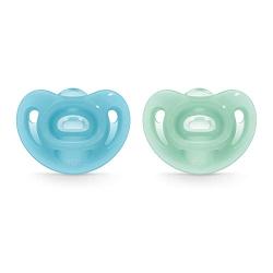 NUK Sensitive Orthodontic Pacifiers, Boy, 6-18 Months (2 Count)