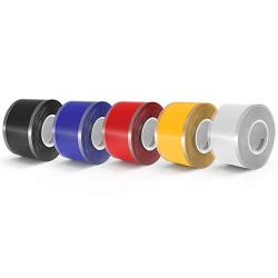 LLPT Self Fusing Silicone Tape 5 Pack Multiple Thickness Available Premium Grade Miracle Wrap Tape for Hose Emergency Repair Thickness 20 Mil