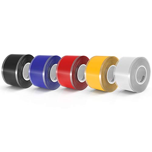 LLPT Self Fusing Silicone Tape 5 Pack Multiple Thickness Available Premium Grade Miracle Wrap Tape for Hose Emergency Repair Thickness 20 Mil