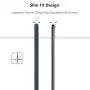 iPhone X Silicone Case, XSHNUO Liquid Silicone Gel Rubber Ultra Thin Case with Soft Microfiber Cloth Lining Cushion for Apple iPhone X (2017) 5.8 inch (Midnight Blue)