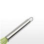 Manual Egg Beater Stainless Steel Kitchen Egg Beater 10 Inch Milk Bubbler Silicone Kitchenware (Color : Green)